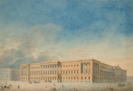 Lobanov-Rostovsky Palace in Saint Petersburg. Artist: Anonymous