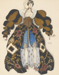 Costume design for the Ballet La Légende de Joseph by R. Strauss. Artist: Bakst, Léon (1866-1924)