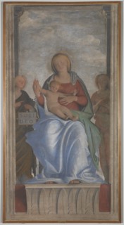 The Virgin and Child with Two Angels. Artist: Bramantino (1465-1530)
