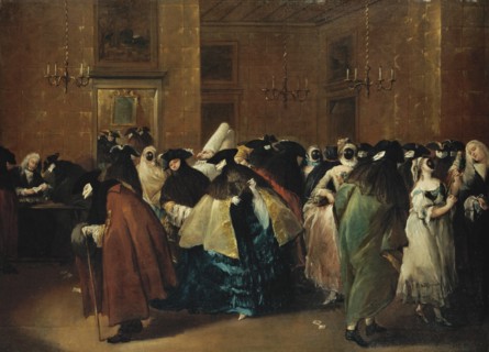 Casino (Il ridotto) in Venice. Artist: Guardi, Francesco (1712-1793)