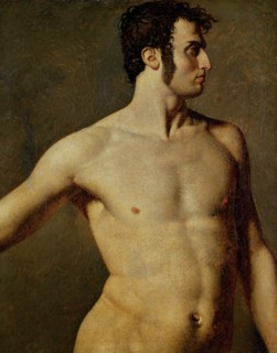 Male Torso. Artist: Ingres, Jean Auguste Dominique (1780-1867)