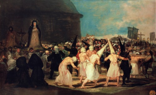 A Procession of Flagellants. Artist: Goya, Francisco, de (1746-1828)