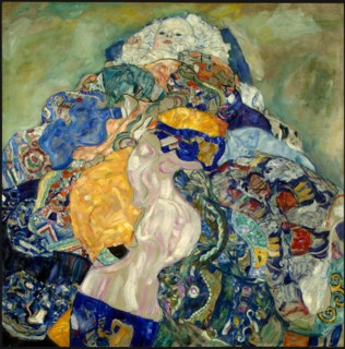Baby (Cradle). Artist: Klimt, Gustav (1862-1918)