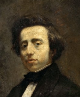 Portrait of Frédéric Chopin. Artist: Couture, Thomas (1815-1879)