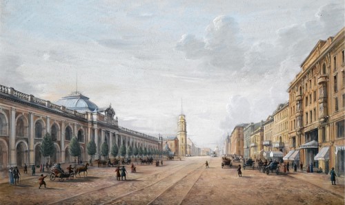 View of the Nevsky Prospekt in Saint Petersburg. Artist: Anonymous