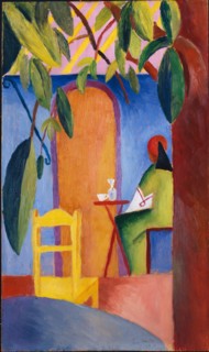 Turkish Cafe. Artist: Macke, August (1887-1914)