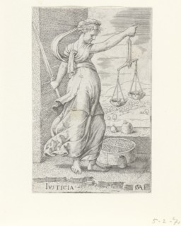 Justitia (Justice). Artist: Massys, Cornelis (1510-1556)