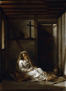 Saint Thaïs in her cell. Artist: Coypel, Antoine (1661-1722)