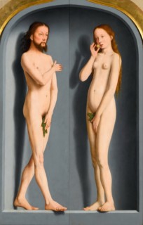 Adam and Eve (Sedano Family Triptych, exterior panels). Artist: David, Gerard (ca. 1460-1523)
