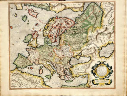 Atlas sive Cosmographicae Meditationes de Fabrica Mundi et Fabricati Fugura (Europe: Livonia, Russia Artist: Mercator, Gerardus (1512-1594)