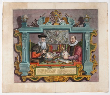 Double Portrait of Gerardus Mercator (1512-1594) and Jodocus Hondius (1563-1612). Artist: Hondius (Keer van der), Coletta (active Early 17th cen.)