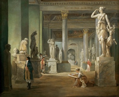 La salle des Saisons au Louvre. Artist: Robert, Hubert (1733-1808)
