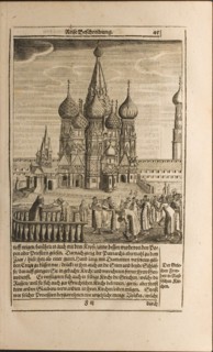 Moscow (Illustration from Travels to the Great Duke of Muscovy and the King of Persia by Adam Olea Artist: Rothgiesser, Christian Lorenzen (?-1659)