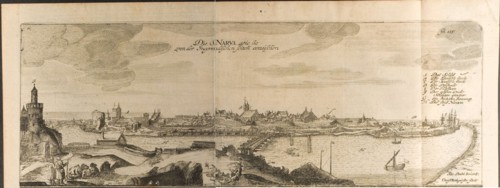 Narva (Illustration from Travels to the Great Duke of Muscovy and the King of Persia by Adam Olear Artist: Rothgiesser, Christian Lorenzen (?-1659)