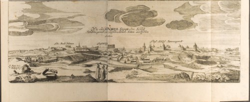 Narva (Illustration from Travels to the Great Duke of Muscovy and the King of Persia by Adam Olear Artist: Rothgiesser, Christian Lorenzen (?-1659)