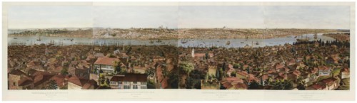 Panorama of Constantinople. Artist: Barker, Henry Aston (1774-1856)