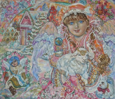 Angel with Lamb of God. Artist: Sugai, Yumi