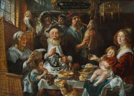 As the Old Sing, So the Young Pipe. Artist: Jordaens, Jacob (1593-1678)