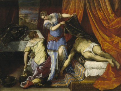 Judith and Holofernes. Artist: Tintoretto, Jacopo (1518-1594)