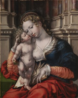 Virgin and child. Artist: Gossaert, Jan (ca. 1478-1532)
