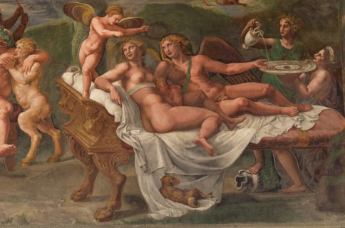 Wedding Feast of Cupid and Psyche, detail. Artist: Romano, Giulio (1499-1546)