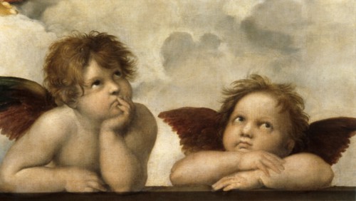 The Sistine Madonna (Detail). Artist: Raphael (1483-1520)
