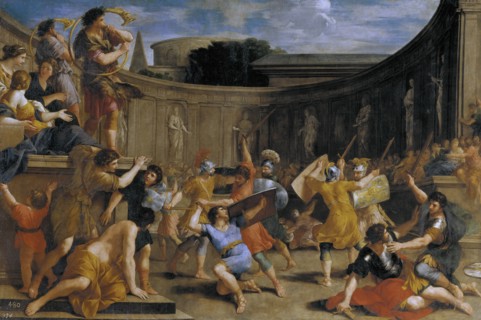 Roman gladiators. Artist: Romanelli, Giovanni Francesco (1610-1662)