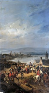 The French Army enters Mainz on October 21, 1792. Artist: Adam, Jean-Victor Vincent (1801-1867)