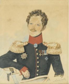 Portrait of Yegor Fyodorovich Meiendorf (1794-1879). Artist: Alexeyev, N.M. (active First Half of 19th cen.)