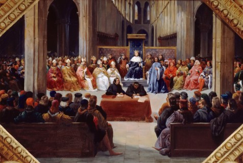 The assembly of the Estates-General, April 10, 1302. Artist: Alaux, Jean (1786-1864)