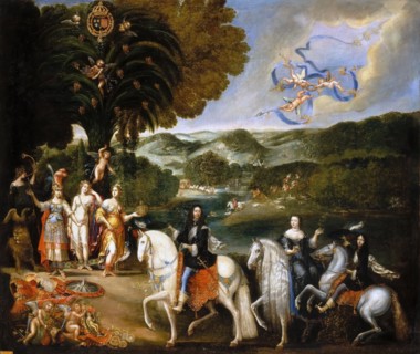 Allegory of the Treaty of the Pyrenees (Allegory of the Marriage of Louis XIV). Artist: Deruet, Claude (1588-1660)