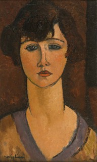 Portrait of Élisabeth Fuss-Amoré. Artist: Modigliani, Amedeo (1884-1920)