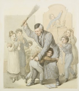 The Punishment in School Classroom. Artist: Opiz, Georg Emanuel (1775-1841)
