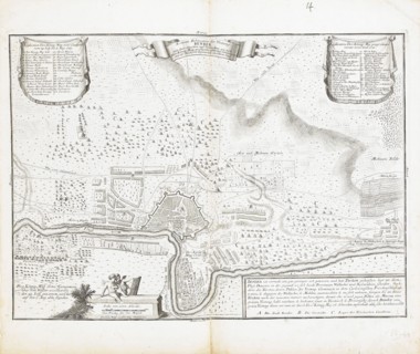 Map of the fortress of Bender. Artist: Wolff, Jeremias (1663-1724)