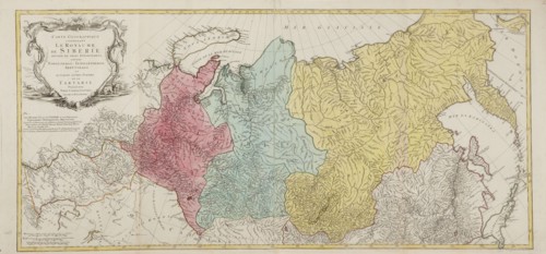 Map of the Russian Empire. Artist: Lotter, Tobias Conrad (1717-1777)