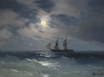 Brig Mercury. Artist: Aivazovsky, Ivan Konstantinovich (1817-1900)