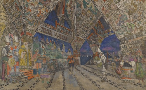 Stage design for the opera The Golden Cockerel by N. Rimsky-Korsakov. Artist: Korovin, Konstantin Alexeyevich (1861-1939)