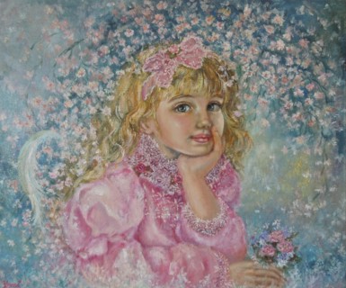 The angel of cherry blossoms. Artist: Sugai, Yumi