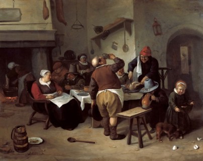 The Fat Kitchen. Artist: Steen, Jan Havicksz (1626-1679)