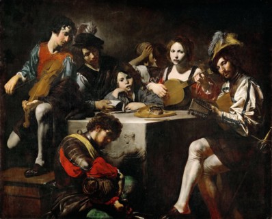 Concert with Bas-Relief. Artist: Valentin de Boullogne (1591-1632)