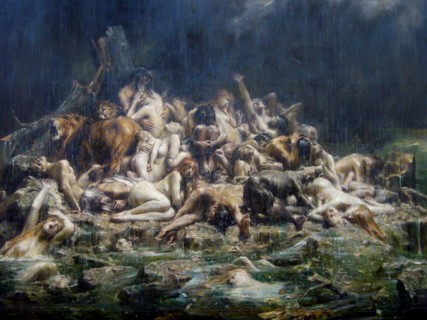 The Deluge. Artist: Comerre, Léon-François (1850-1916)