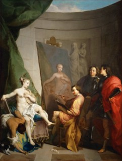 Apelles Painting Campaspe. Artist: Vleughels, Nicolas (1668-1737)