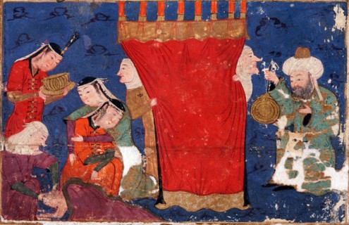 The Birth of Alexander the Great. From: Eskandar-nameh (The Book of Alexander). Artist: Anonymous