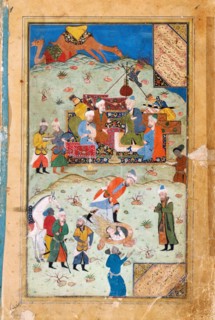 Miniature from Yusuf and Zalikha (Legend of Joseph and Potiphar's Wife) by Jami. Artist: Anonymous