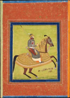 Prince Azam Shah on Horseback. Artist: Indian Art