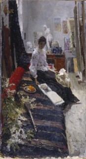 In the Painter's Studio. Artist: Korovin, Konstantin Alexeyevich (1861-1939)