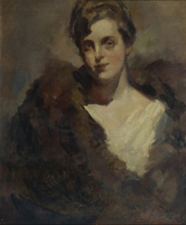 Portrait of the Opera singer Vera Dorofeyeva. Artist: Korovin, Konstantin Alexeyevich (1861-1939)