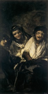 Man Mocked by Two Women (Women Laughing or The Ministration). Artist: Goya, Francisco, de (1746-1828)