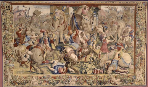 The Battle of Zama. Artist: Romano, Giulio, (after)