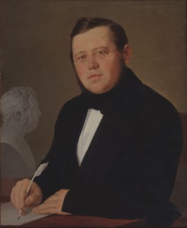 Portrait of the author Mikhail Zagoskin (1789-1852). Artist: Tropinin, Vasili Andreyevich (1776-1857)